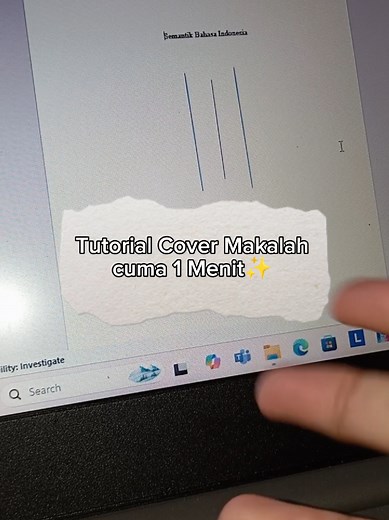 Template Makalah ada di bio yaa Tutorial bikin Cover Makalah cuma 1 Menit #makalah #words #tugas #kuliah #tugassekolah #tipsbelajar #fyp #templatemakalah