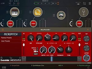 Eventide MICROPITCH - Full Runthrough with Different Instruments - iPad Demo
