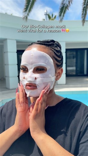 Skin Republic on Instagram: "Skin care by the pool? Sounds like the perfect summer day to us. ☀️ Our Bio-Collagen Hydrogel Overnight Mask turns clear after 2 hours so you can glow while you sunbathe. Tap the link in bio to shop. #SkinRepublic #BioCollagenMask"