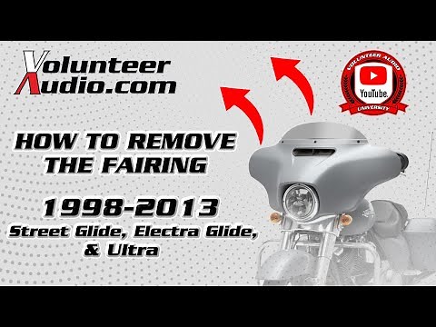 How to Remove the Fairing on a 1998-2013 Harley Davidson® Street Glide, Electra Glide, or Ultra