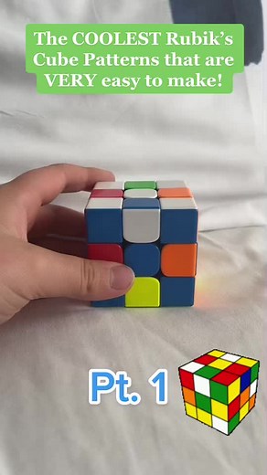 The COOLEST Rubik’s Cubes Patterns that are VERY easy to make! {Part 1}. #fyp #foryoupage #rubikscubepattern #epic