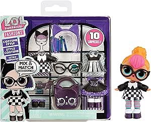 LOL Surprise Fashion Packs Costume Style - 6 Unique Styles Each with (3) Outfits, (2) Pairs of Shoes, (4) Accessories – Mix and Match Styles to Create Tons of New Looks - Great Gift for Girls Age 4+