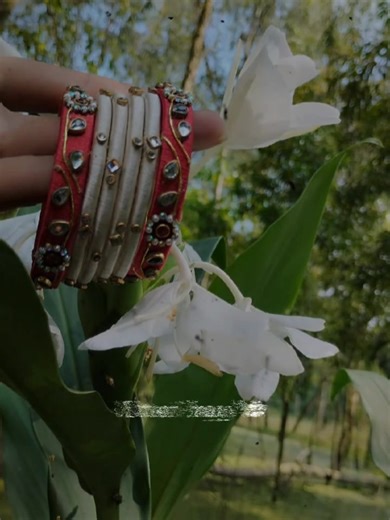 🤍❤️🤍 #BangladeshHandmade #silkthreadjewelry #traditionaljewelry #shopnow #custommade #weddingstyle #jewelrylover #handmadebangles #LimitedStock | হাতের শোভা - Hater Shova