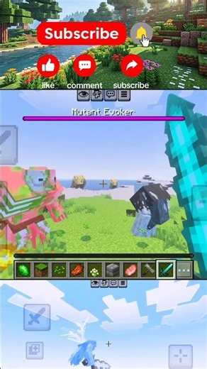 Minecraft bedrock Mutant Mobs #minecraft #shorts #mobs