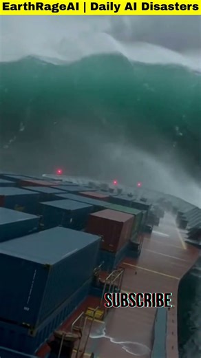 Giant Ship Battles a Monster Ocean Storm | Unreal AI Footage