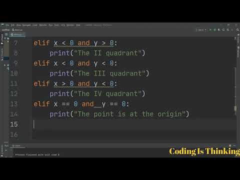 Python Practice | How to determine the quadrant of a point