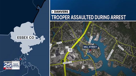 Mass. State Trooper hospitalized following confrontation with suspect in Danvers