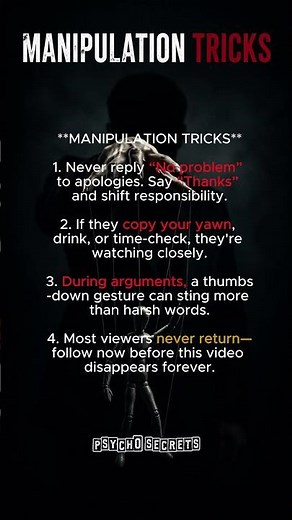 They are manipulating you if they do this... #psychology #lifelesson