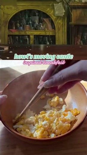 Howl’s moving castle breakfast 🍳🥓✨