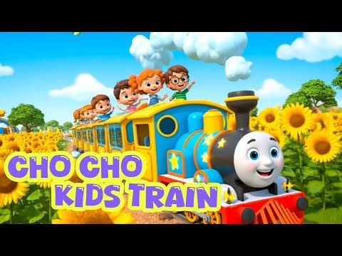Choo Choo Train Song for Kids | Happy Learning Rhymes | 10 Minutes Cartoon Train Video