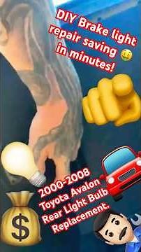 2000-2008 Toyota Avalon LightBulb Replacement! #toyotaavalon #lightbulbs #autorepair #youtubeshorts