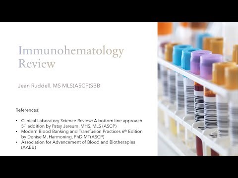 Immunohematology Review Part 1