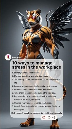 10 Ways to manage Stress in the Workplace #iroutine #productivity #motivation