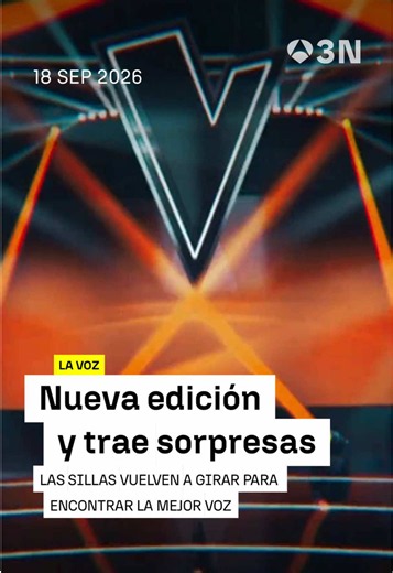 Vuelve La Voz a Antena 3: novedades de la nueva edición