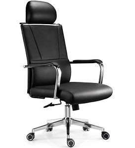 [Hot Item] Workplace Office Furniture Black Leather Staff Swivel Executive Chair with Bulk Price