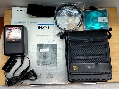 SONY MZ-1 MD Minidisc Walkman Portable Recorder W/ Accessories Tested See video | eBay