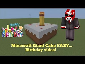 Minecraft Giant Cake EASY...