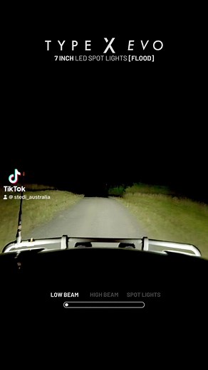 TYPE-X™ EVO 7” LED Driving Lights (pair) offers up to a staggering 948m of light throw down the road, and up to a 140m of light spread laterally into the critical zones. Just like its big brother, the TYPE-X™ EVO 7” LED Driving Light has arrived in a separate dedicated flood and spot beam pattern, meaning you can mix and match, and have full control of your desired beam to suit your driving needs. | STEDI