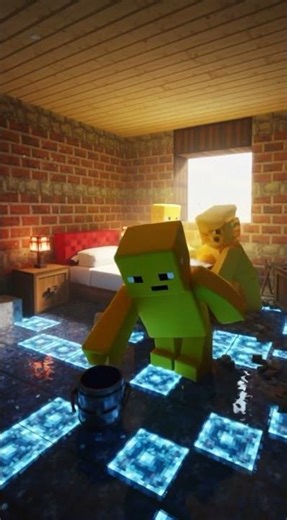 MINECRAFT ROOM WITH EPOXY #minecraft #construction #construção