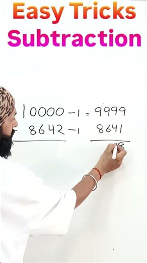 #subtraction #easytrick #mathematics #mathstricks #maths #mathsmagic #funwithkids