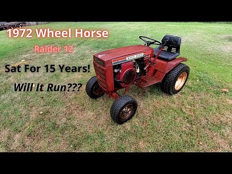MOW - 1972 Wheel Horse Raider 12 Sitting in Shed 15 Years. Will It Run??
