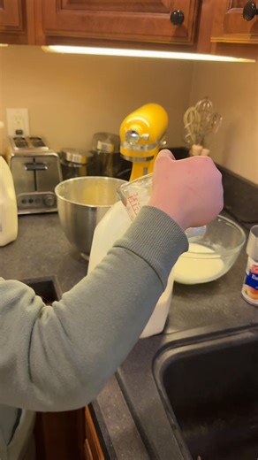 Part 2 of Grant getting buttermilk from heavy whipping cream to feed our bottle babies!! #goatsofTikTok #farmanimals #babygoatsoftiktok #behindthescenes #bottlebabies