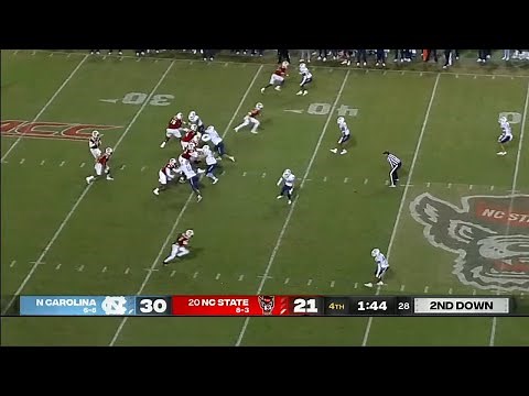North Carolina vs #20 NC State CRAZY Ending | 2021 College Football