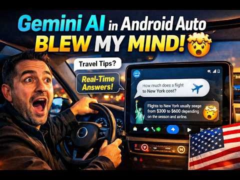 Gemini AI in Android Auto BLEW MY MIND 🤯 | Real-Time Answers While Driving!