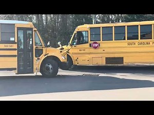 Buses departing (kinda chaotic)