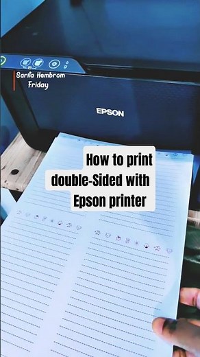 How to print the double side of a page using Epson Printer | Epson printer tips #diytutorial