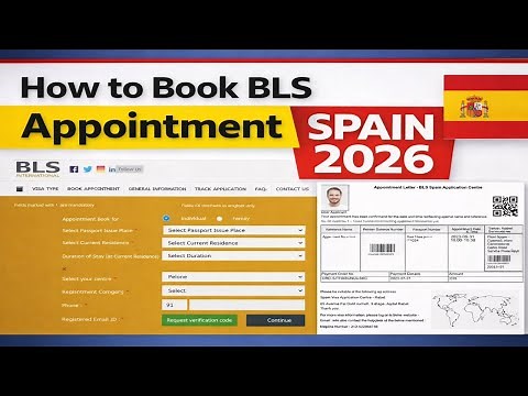How to Book Spain Appointment via BLS 2026