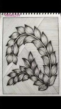 Day 8 : Easy Zentangle Art | Floral fractals | #doodle #doodleart #easy #drawing #art #zentangle