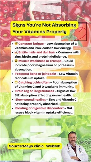 Signs You’re Not Absorbing Vitamins Properly After 50