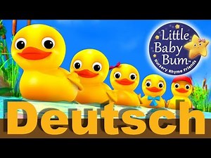 Wir zŠhlen fŸnf kleine Entlein | Kinderlieder | LittleBabyBum