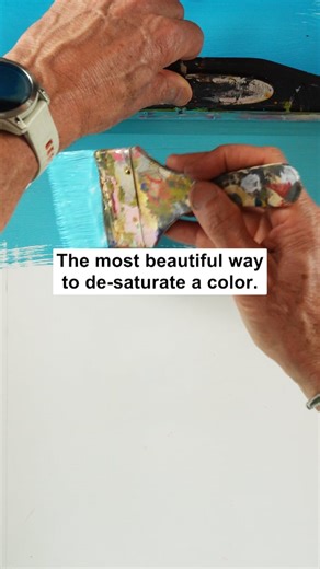 Art2Life on Instagram: "You can desaturate a color by adding black, but it often makes the color feel flat. Try this instead... To soften a blue, mix in its complement, orange. The color stays rich and alive, just quieter. Give this color hack a try and let us know how it goes."