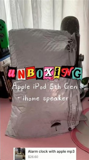 Unboxing Apple IPod 5th gen + ihome speaker #apple #ipod #music #retro #ipodnano