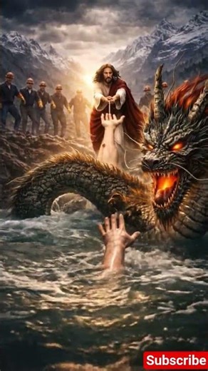 Jesus Saves a Soul from the Dragon #shorts#jesus#UAS#dragon