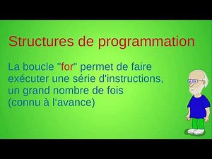Structures de programmation: la boucle "for"