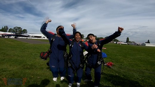 How does it feel to go skydiving with your besties? Just like this. 😁 Adrenaline high, forever memories. ✅ TIP: Grab your skydive gift certificates now to SAVE $70 on 2; then plan your group skydive anytime this year. Gift certificates never expire here at SkySno. https://bit.ly/3V4lgEd | Skydive Snohomish