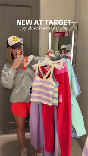 New activewear pieces in hues of purple, mint, pink, and red have hit the store! 💜💗❤️🩵💚 Shop the entire collection🔗 https://tgt.biz/q9Xt5w | Target