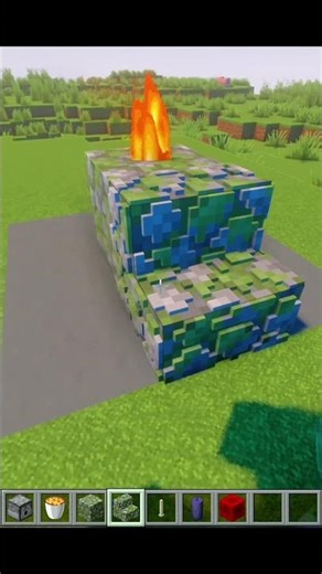 I Built a FIRE SWORD in Minecraft 🔥⚔️ #shorts