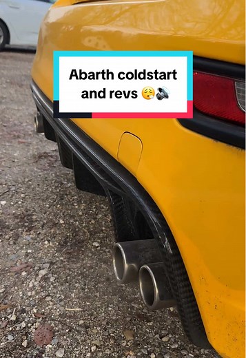 Abarth 595 Competizione Cold Start and Revs Sound