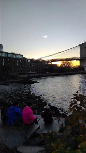 👉 "Dumbo… a place where New York breathes pure beauty 🌉✨🌊"
