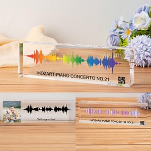 Soundwave Art QR Code, Sound Wave With QR Code, Custom Voice Recording Gift, Acrylic Song Plaque, Voice Recording Gift, Mother's Day Gifts - Etsy UK