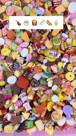I’m hungry🍦🍼🧋🍪🍩🍿#asmrsounds #minifoods#asmr#diy