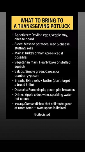 #lifelisted #thanksgiving #lists #potluck | Life. Listed.