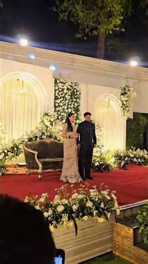 Kuldeep and Vanshika during reception party's