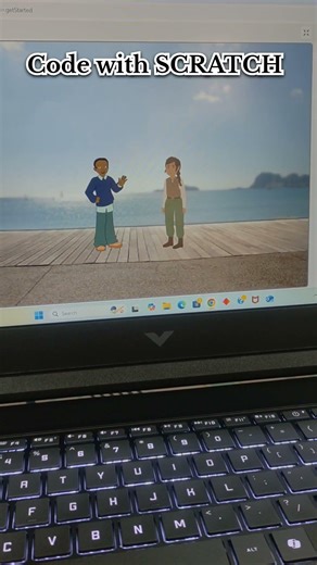 code with scratch 😁#scratch #scratch3 #scratchcoding #codingforbeginners #students #ai