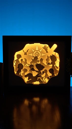 Digimon Papercraft DIY Lightbox 💡 #digimon #papercraft