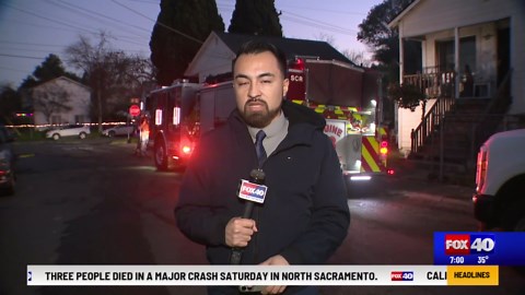 Early morning house fire in Sacramento kills one person, injures firefighter